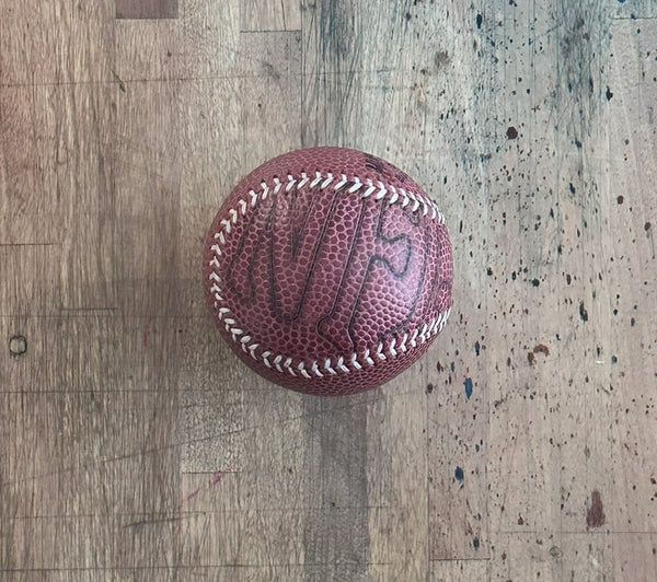 Reclaimed Football Baseball - NFL Stamp & Rozelle 1 of 1