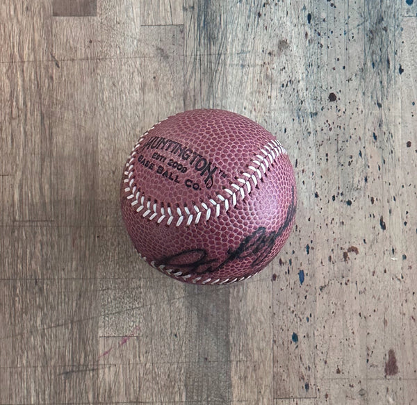 Reclaimed Football Baseball - NFL Stamp & Rozelle 1 of 1