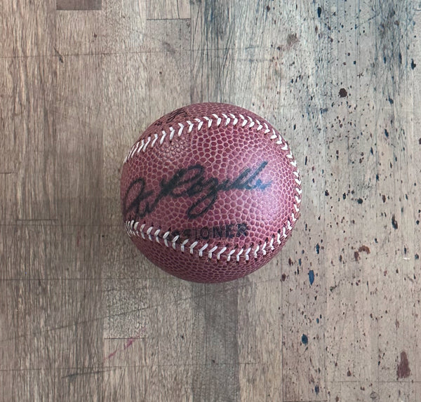 Reclaimed Football Baseball - NFL Stamp & Rozelle 1 of 1