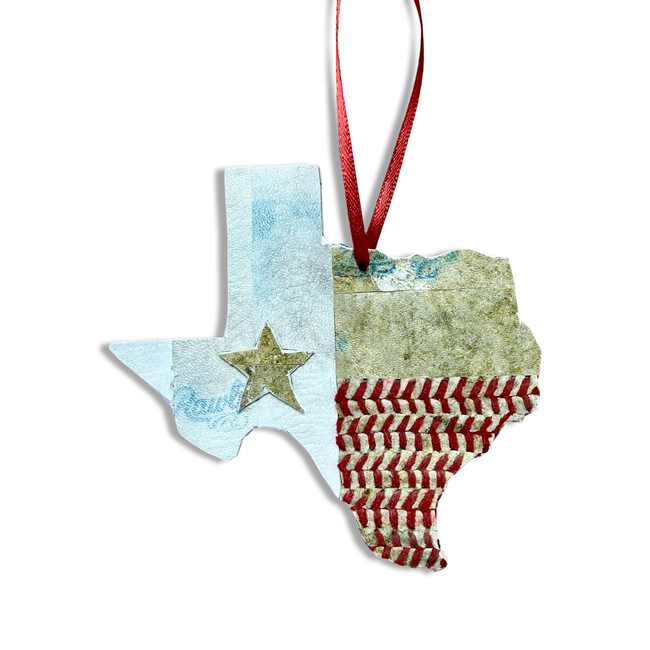 Handcrafted Texas Christmas Ornament