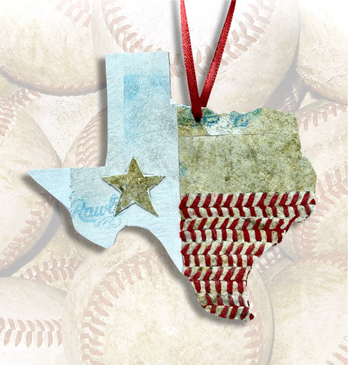 Handcrafted Texas Christmas Ornament
