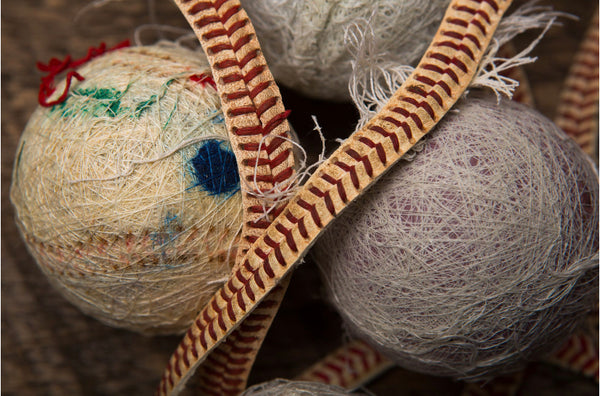 “Seams of America” USA Baseball Original Artwork in 8x10 Sandlot Style Distressed Wood Plank Frame