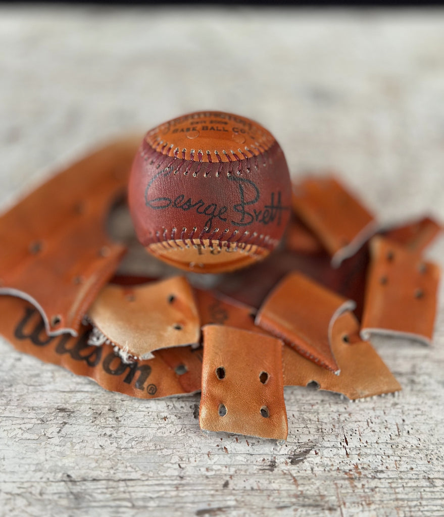Vintage George Brett Glove Ball - 2025 Opening Day Release 1 of 1