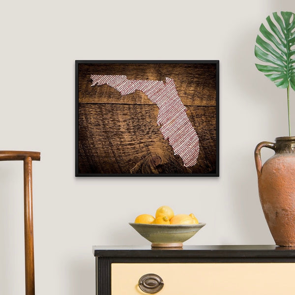 Florida 16x20 Floating Frame Fine Art Canvas Print from The America at the Seams Project LE/250