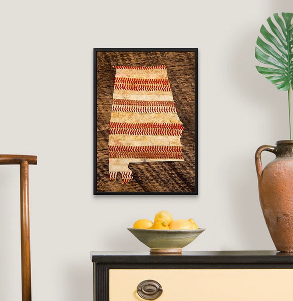 Alabama 14x20 Floating Frame Fine Art Canvas Print from The America at the Seams Project LE/250
