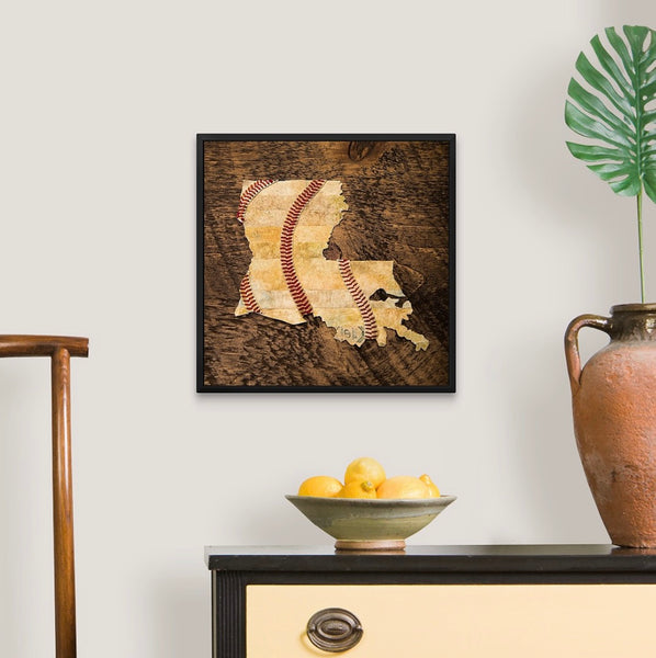 Louisiana 16x16 Floating Frame Fine Art Canvas Print from The America at the Seams Project LE/250