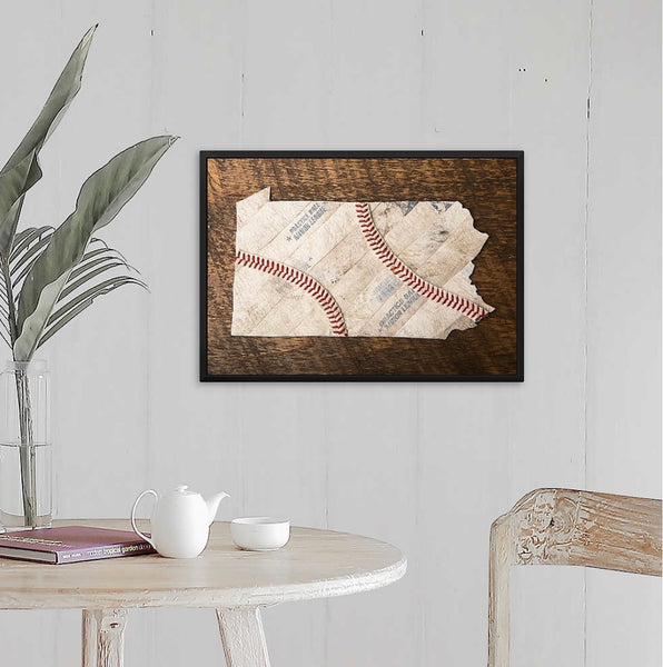 Pennsylvania 14x20 Floating Frame Fine Art Canvas Print from The America at the Seams Project LE/250