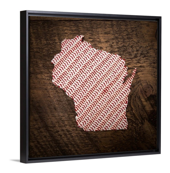 Wisconsin 16x16 Floating Frame Fine Art Canvas Print from The America at the Seams Project LE/250