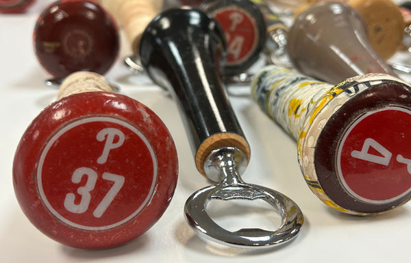 Wood Baseball Bat Bottle Openers