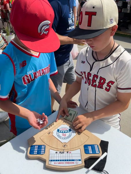 OMAHA Maple Wood Baseball Board Game