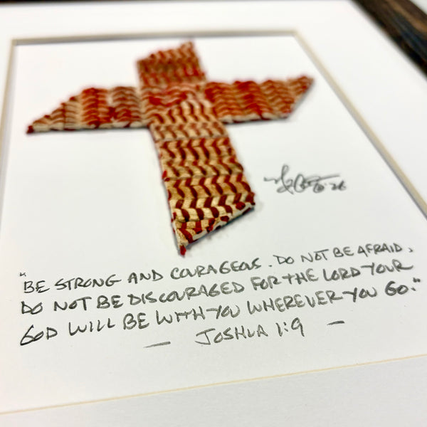 The Baseball Cross - Original Artwork Made from Actual Used Baseballs
