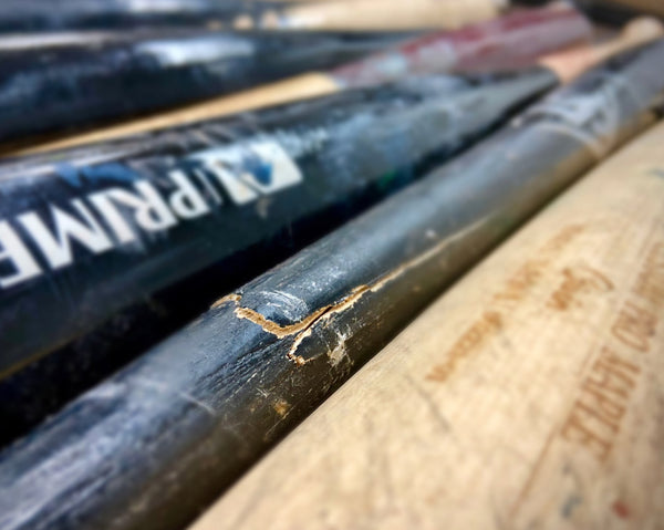 Baseball Bat Wood Pen - Carved from an actual Broken Bat