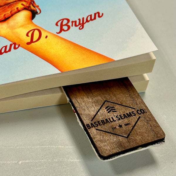 Handmade Baseball Seams Bookmark