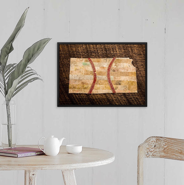Kansas 14x20 Floating Frame Fine Art Canvas Print from The America at the Seams Project LE/250