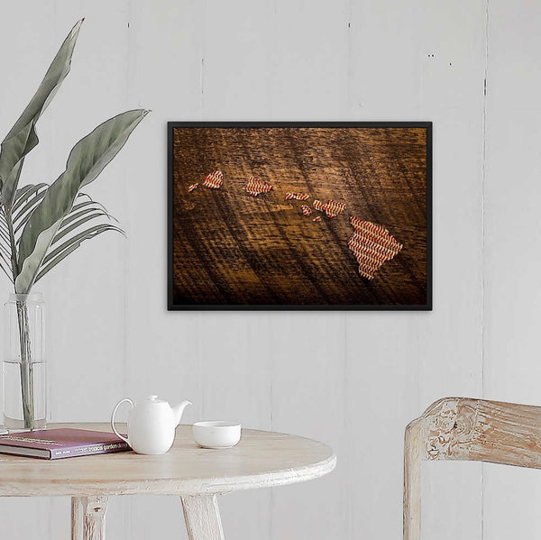 Hawaii 14x20 Floating Frame Fine Art Canvas Print from The America at the Seams Project LE/250