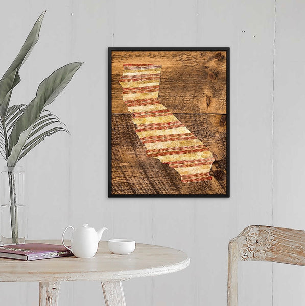 California 16x20 Floating Frame Fine Art Canvas Print from The America at the Seams Project LE/250