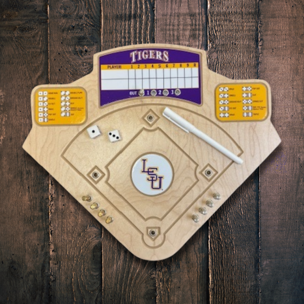 LSU Baseball Dice Baseball Game
