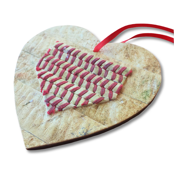 2018 Release “Christmas Love” Home Plate in Heart (#d/2018)