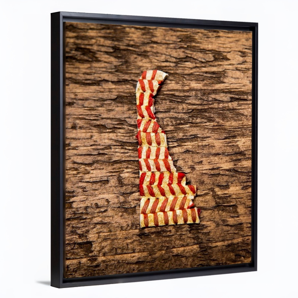 Delaware 16x20 Floating Frame Fine Art Canvas Print from The America at the Seams Project LE/250