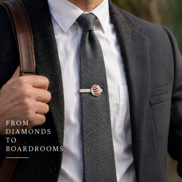 Baseball Seam Tie Bar Clip