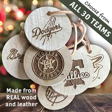 Handcrafted WACO Home Plate Christmas Ornament