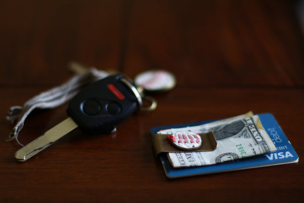 Baseball Seam Money Clip