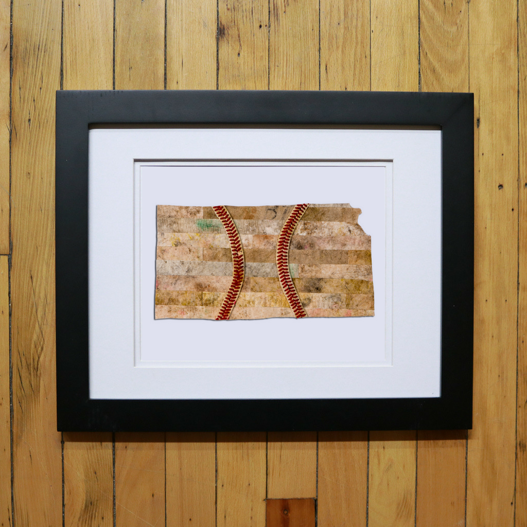 “America At The Seams” Framed Print of State Artwork