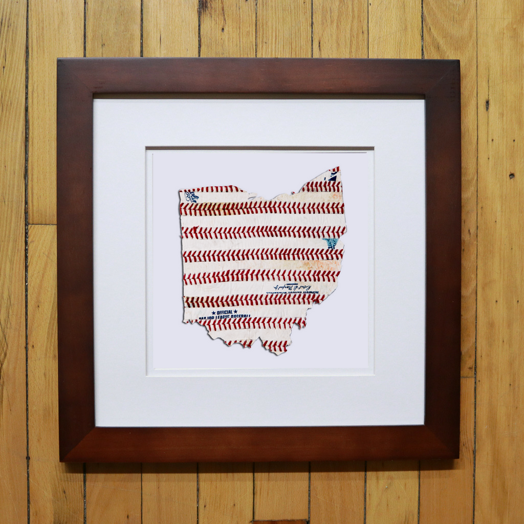 “America At The Seams” Framed Print of State Artwork