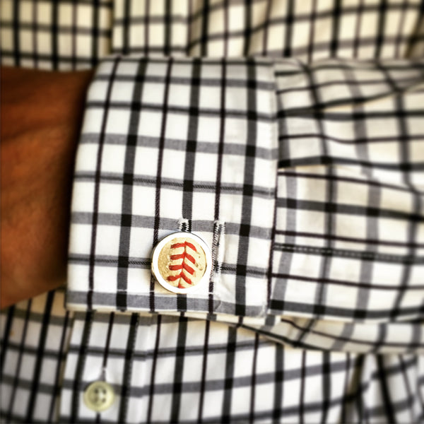 Baseball Seam Cufflinks
