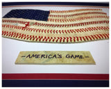 “America’s Game” Original Artwork - Navy Red Unframed