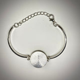 Silver Baseball Seam Bracelet
