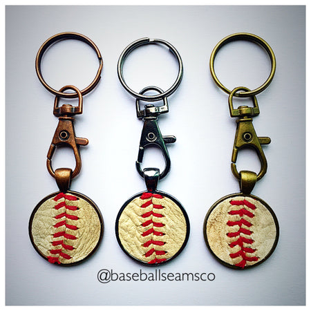 Baseball Seam Pendant Necklace