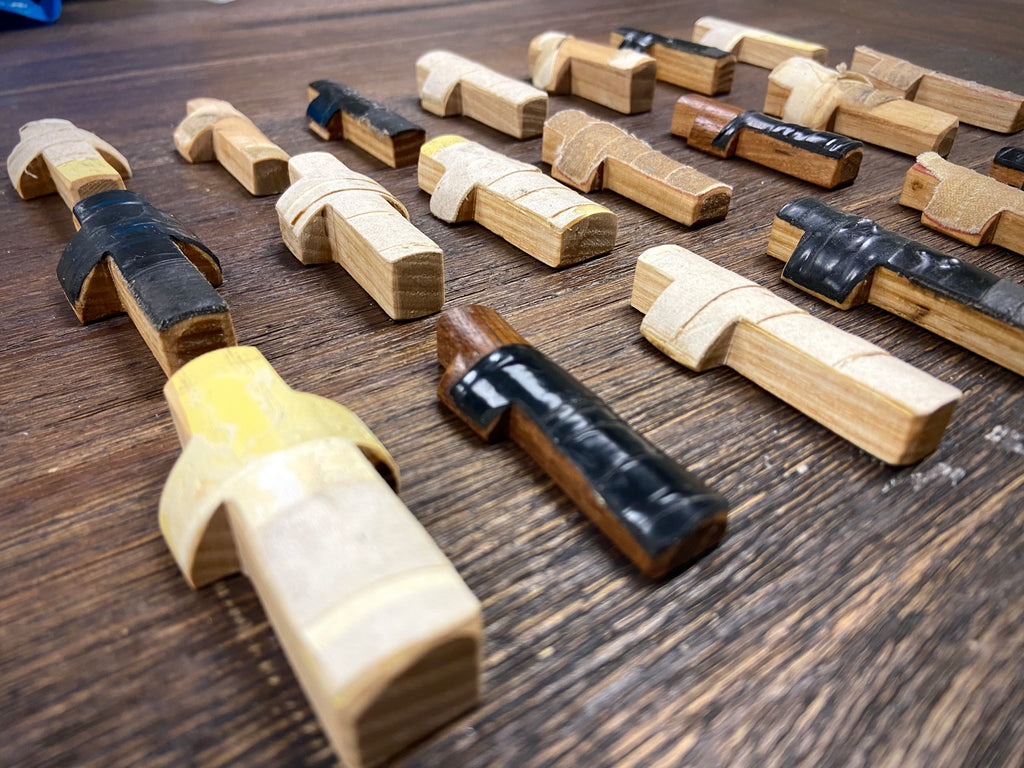 Gripped Wood Baseball Bat Taped Pocket Crosses
