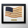 Patriotic Baseball American Flag Style Original Art in 11x14 Black Frame titled “America’s Game”
