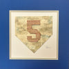 Home Plate with Jersey Number