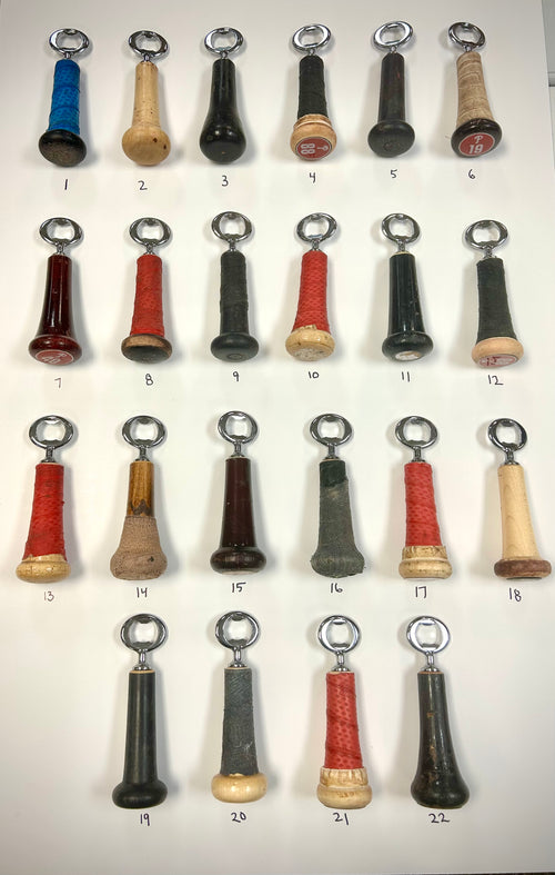 Wood Baseball Bat Bottle Openers