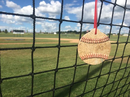 Small Batch No. 9 Wood Bat Home Plate Ornaments – The Baseball Seams Company