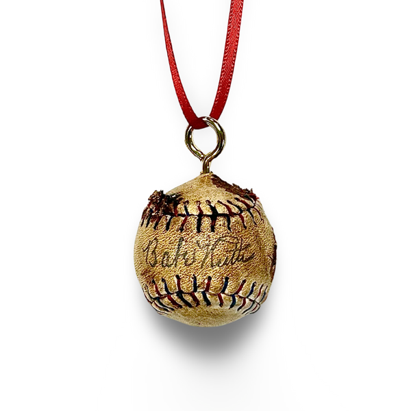 Sandlot Style Babe Ruth Replica Autograph Miniature Baseball Ornament