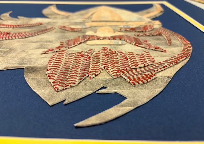 THE VIKING - 18x24 Framed Baseball Original Art, Made to Order