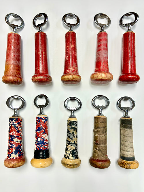 Wood Baseball Bat Bottle Openers - Holiday Small Batch