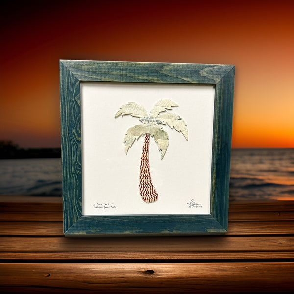 Palm Tree Original Artwork - Made from Actual Used Baseballs