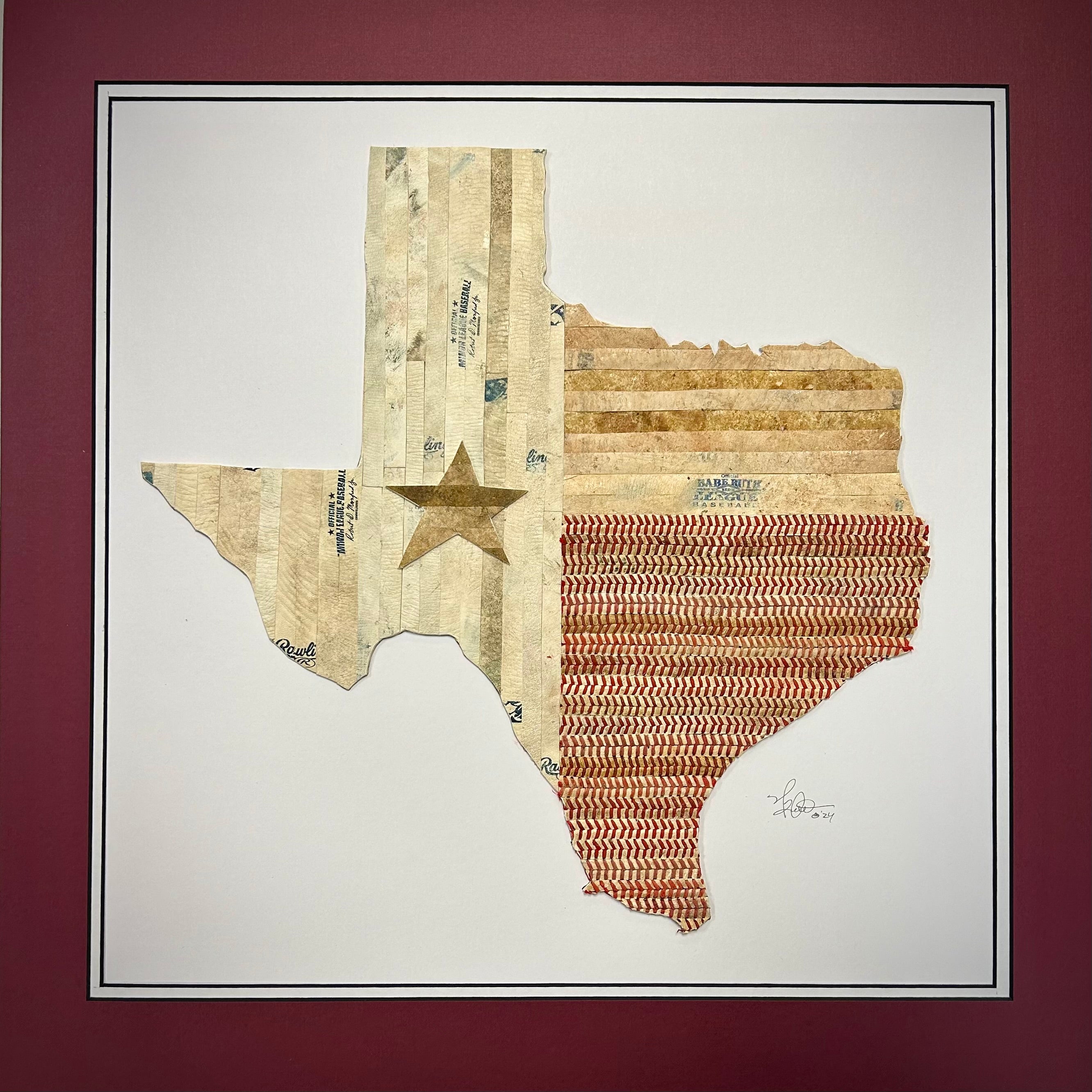 Texas State Original Artwork - made from used baseballs – The Baseball ...