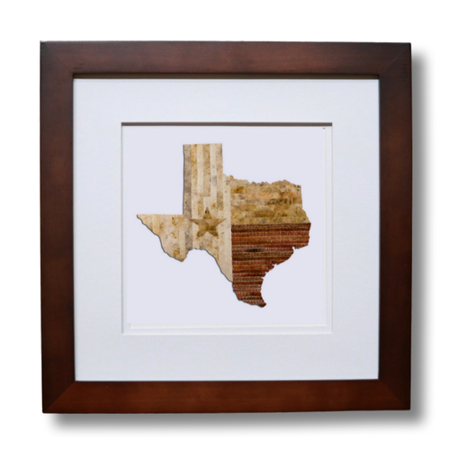 Texas State Original Artwork - made from used baseballs
