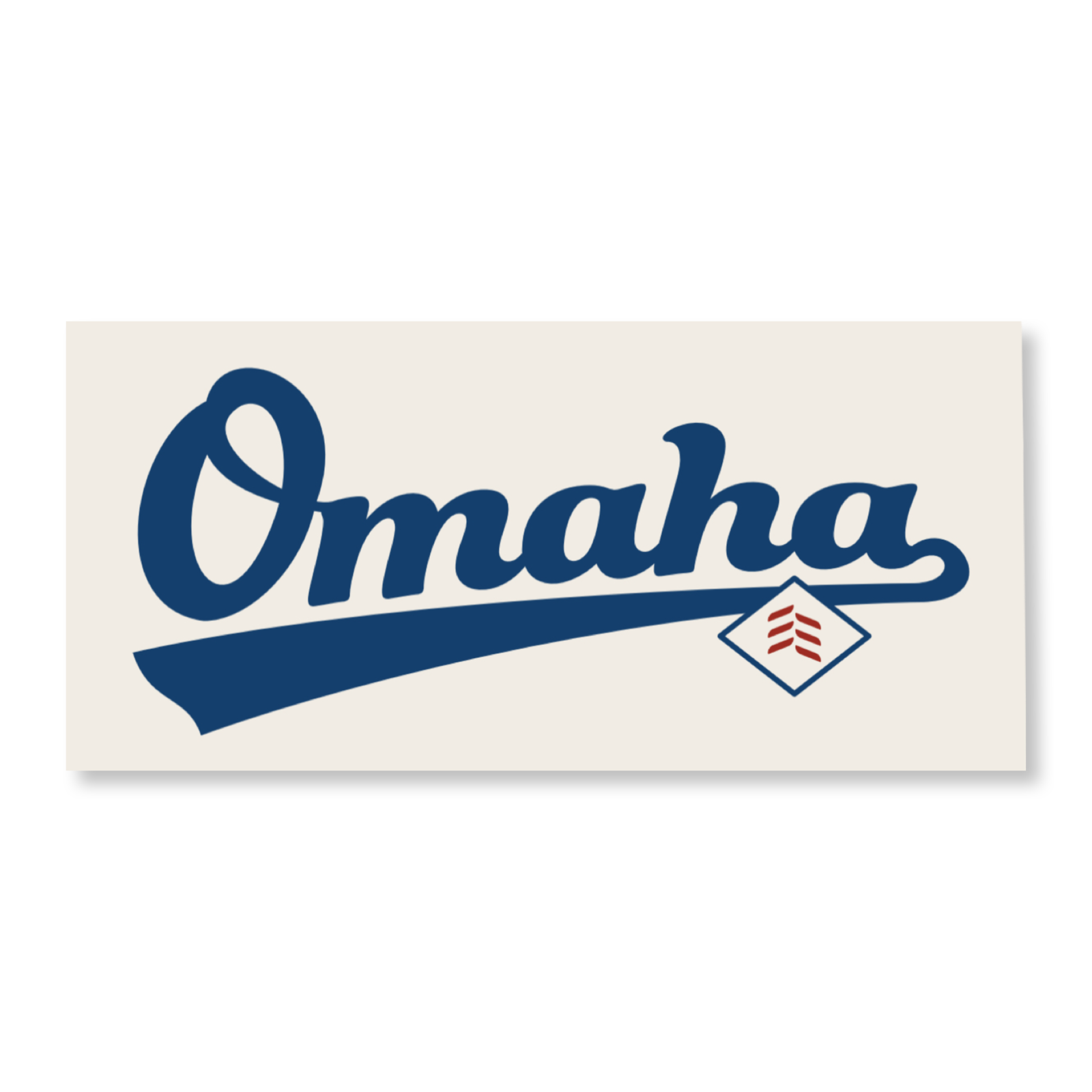 OMAHA 3 Seams Logo Sticker – The Baseball Seams Company