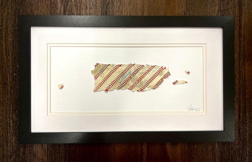 Puerto Rico Original Artwork - made from actual used baseballs