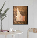 Idaho 16x20 Floating Frame Fine Art Canvas Print from The America at the Seams Project LE/250