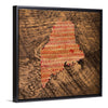 Maine 16x16 Floating Frame Fine Art Canvas Print from The America at the Seams Project LE/250