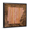 Arkansas 16x16 Floating Frame Fine Art Canvas Print from The America at the Seams Project LE/250