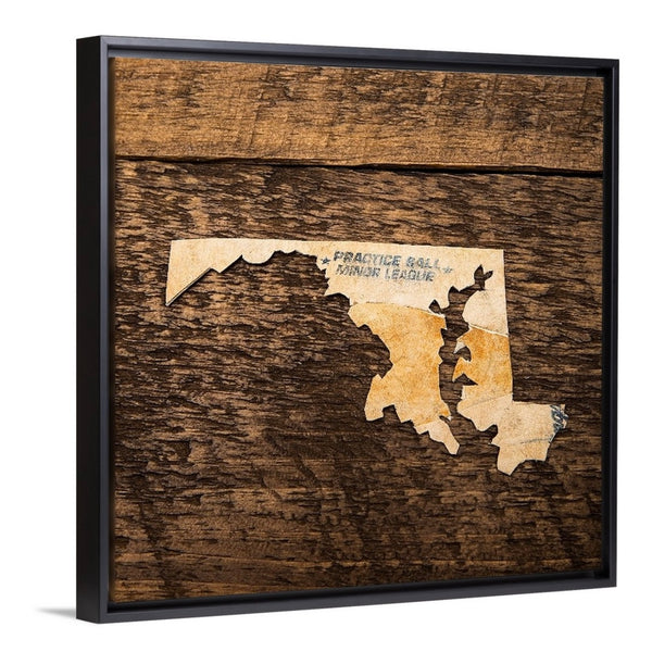 Maryland 16x16 Floating Frame Fine Art Canvas Print from The America at the Seams Project LE/250