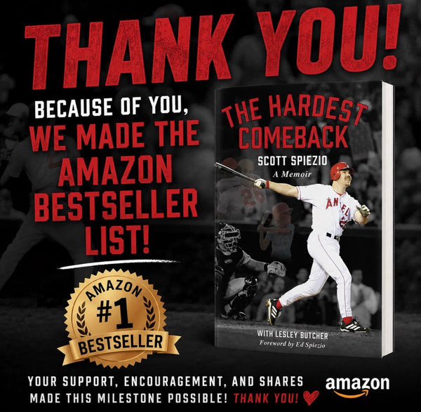The Hardest Comeback Autographed Hardcover Book by Scott Spiezio